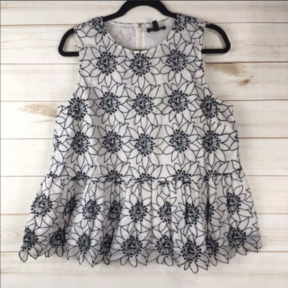 🎉 Host Pick 🎉 J.CREW Embroidered Floral Top - Picture 4 of 7